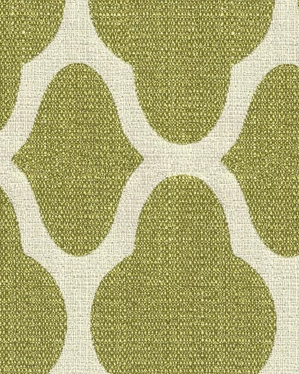 HomePop Parsons Classic Upholstered Accent Dining Chair, Set of 2, Green and Cream Geometric - LeafyLoom