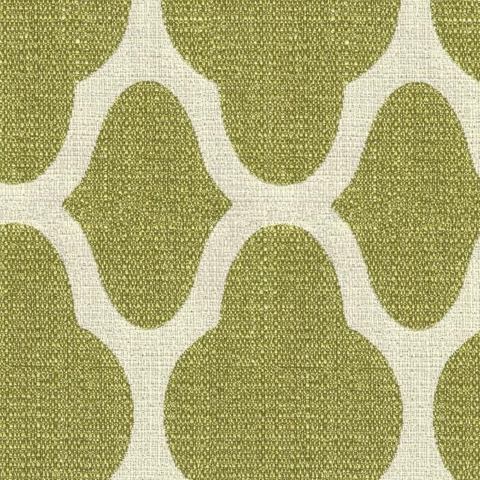 HomePop Parsons Classic Upholstered Accent Dining Chair, Set of 2, Green and Cream Geometric - LeafyLoom
