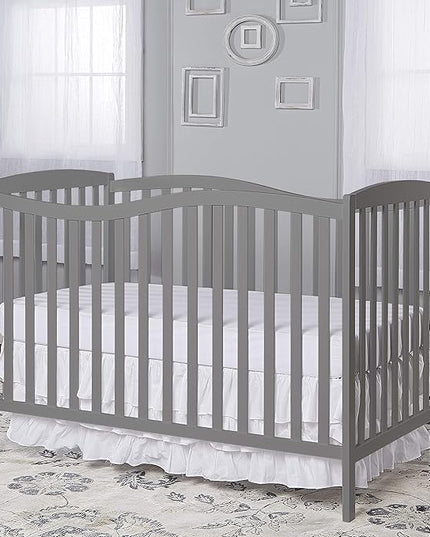 Nursery Essentials Bundle of Dream On Me Chelsea 5-in-1 Convertible Crib, Dream On Me Ashton Changing-table, with a Dream On Me Twilight 5” 88 Coil Inner Spring Crib and Toddler Mattress - LeafyLoom