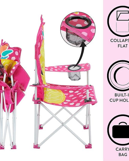 Heritage Kids Children's Figural Camp Chair, Pineapple - LeafyLoom