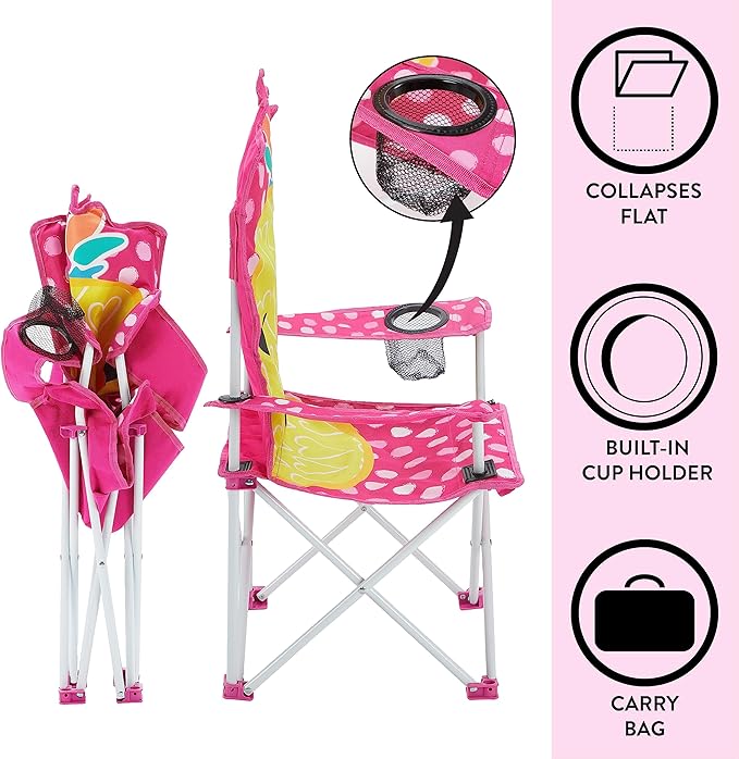 Heritage Kids Children's Figural Camp Chair, Pineapple - LeafyLoom