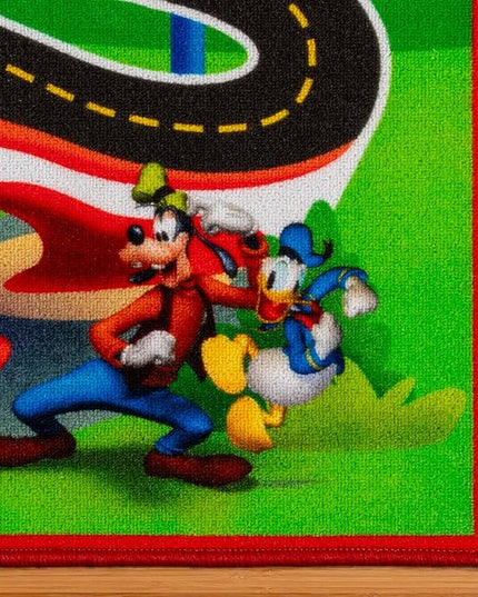 Gertmenian Disney Mickey Mouse Funhouse Road Play Area Rug for Children | Kids Home Decor for Girls & Boys | 4x6 Large, Multi, 27059 - LeafyLoom