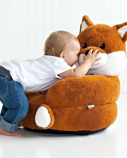Trend Lab Fox Toddler Chair Plush Character Kids Chair Comfy Furniture Pillow Chair for Boys and Girls, 21 x 19 x 19 inches - LeafyLoom