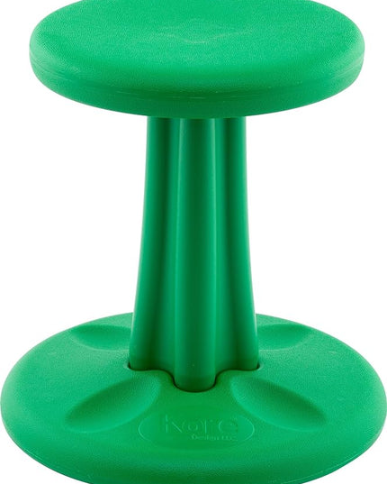 Kore Kids Wobble Chair - Flexible Seating Stool for Classroom & Elementary School, ADD/ADHD - Made in The USA - Age 6-7, Grade 1-2, Green (14in) - LeafyLoom