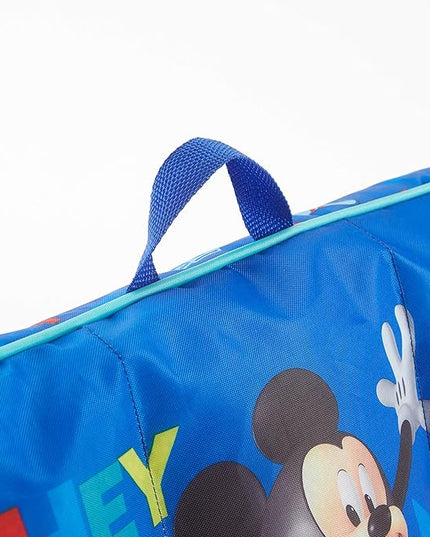 Idea Nuova Disney Mickey Mouse Kids Nylon Bean Bag Chair with Piping & Top Carry Handle, Large - LeafyLoom