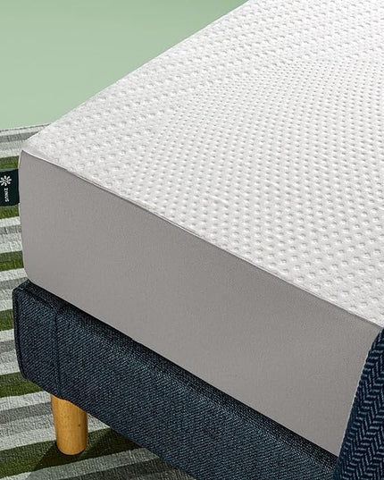 ZINUS Cooling Essential Foam Bed Mattress Conventional, Queen, White - LeafyLoom