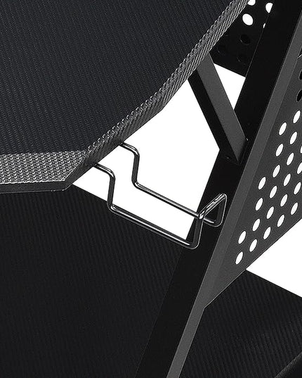 NicBex Laik-DW-00057-DX Desks, 67" W x 38" D x 42" H, Black - LeafyLoom
