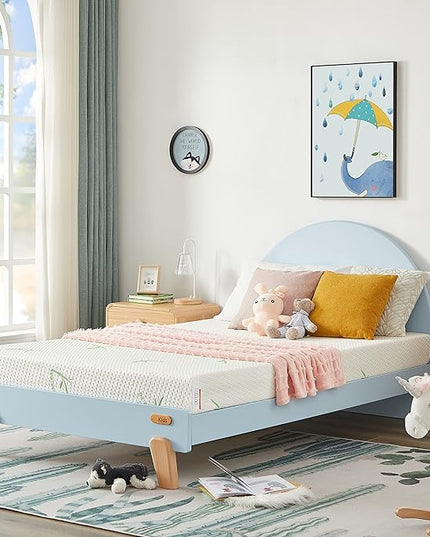 Twin XL Mattress, 5 Inch Memory Foam Mattress in a Box for Kids with Breathable Bamboo Cover, Medium Firm Gel Mattress for Bunk Bed, Trundle Bed, CertiPUR-US Certified - LeafyLoom
