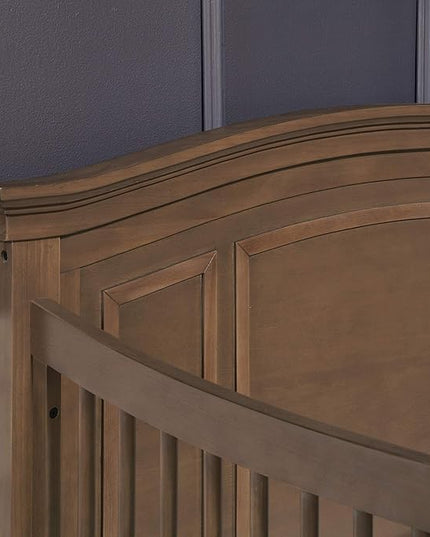 NAMESAKE Durham 4-in-1 Convertible Crib in Derby Brown, Greenguard Gold Certified - LeafyLoom