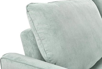 3 in 1 Oversized Convertible Loveseat Sleeper Sofa Bed,Soft Corduroy Upholstered Queen Love Seats Sofabed W/Pull Out Sleep Couch,Comfortable Cushions and Padded Armrests for Living Room - LeafyLoom