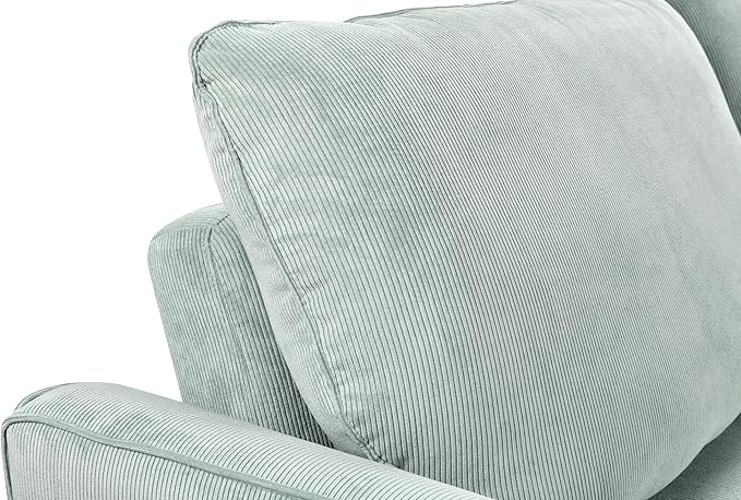 3 in 1 Oversized Convertible Loveseat Sleeper Sofa Bed,Soft Corduroy Upholstered Queen Love Seats Sofabed W/Pull Out Sleep Couch,Comfortable Cushions and Padded Armrests for Living Room - LeafyLoom