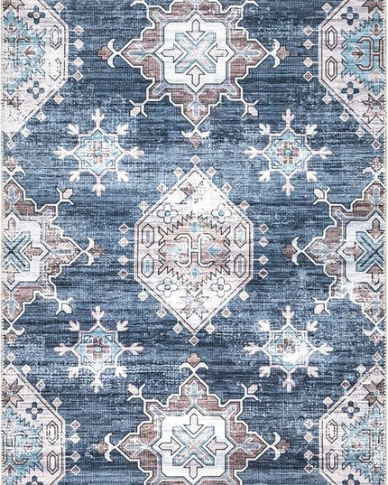 nuLOOM Finley Machine Washable Vintage Distressed Ultra Thin Runner Rug, 2' 6" x 8', Grey - LeafyLoom