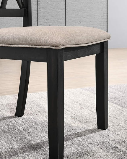 NicBex Haerin-SD-00150-LWJ Dining Chairs, 20"x19"x38", Black - LeafyLoom