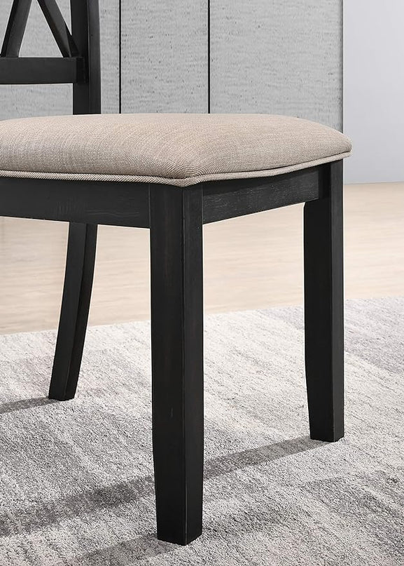 NicBex Haerin-SD-00150-LWJ Dining Chairs, 20"x19"x38", Black - LeafyLoom