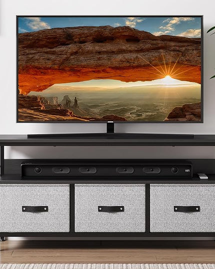 IDEALHOUSE Dresser TV Stand, Entertainment Center with Storage, 55 Inch TV Stand for Bedroom Small TV Stand Dresser with Drawers and Shelves, TV & Media Console Table Furniture for Living Room, Grey - LeafyLoom