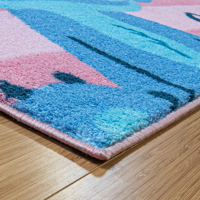 Gertmenian Disney Lilo & Stitch Area Rug for Children & Teens | Kids Home Decor for Girls & Boys | 3x5 Small, Pink, 19838 - LeafyLoom