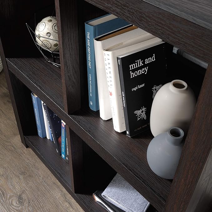 Sauder HomePlus 4-Cube Bookcase, Dakota Oak finish - LeafyLoom