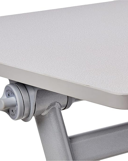 Safco Products Learn Nesting Trapezoid Desk, Small Corner Desk for Classrooms & Custom Classroom Layouts (Pebble Gray) - LeafyLoom