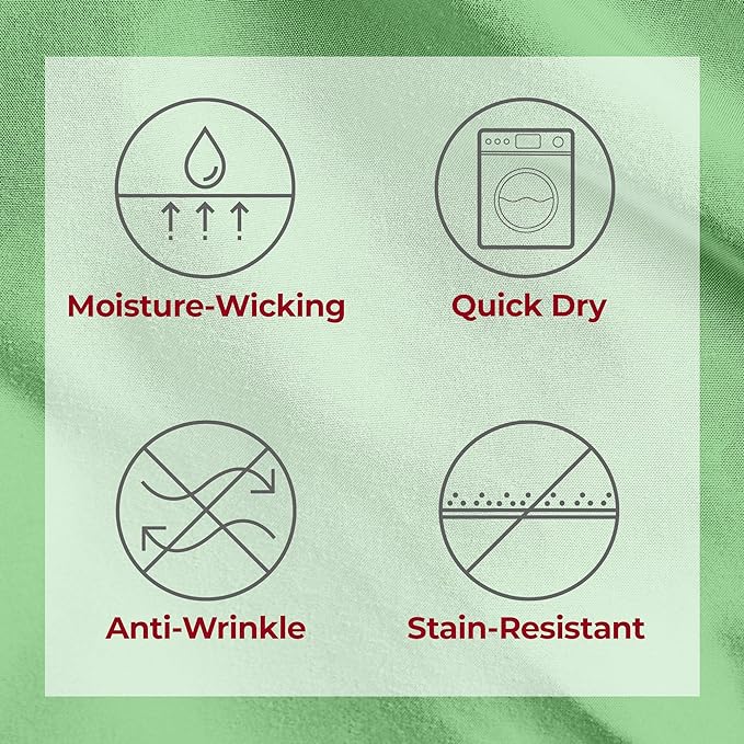 Mellanni California King Sheets Set - 4 PC Iconic Collection Bedding Sheets & Pillowcases - Hotel Luxury, Extra Soft, Cooling Bed Sheets - Deep Pocket up to 16 inch (Cal King, Pistachio) - LeafyLoom