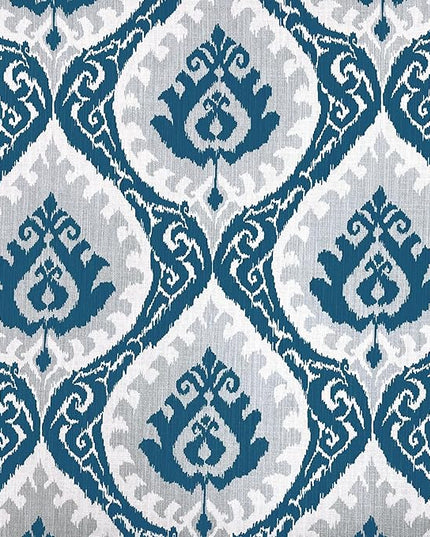 HomePop Classic Parsons Dining Chairs, Pack of 2, Blue Ikat Medallion Print - LeafyLoom