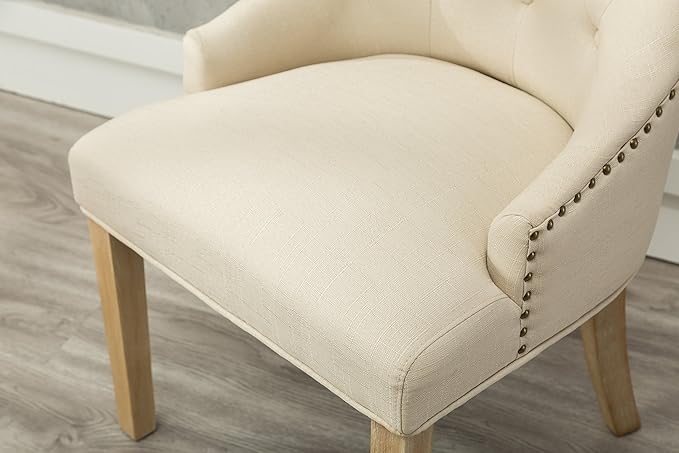 NicBex Haerin-SD-00159-LWJ Dining Chairs, 24"x22"x39", Beige - LeafyLoom