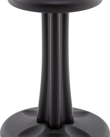 Kore Kids Pre-Teen Wobble Chair - Flexible Seating Stool for Classroom, Home & School, ADD/ADHD - Made in The USA - Age 10-11, Grade 5-6, Black (18.7in) - LeafyLoom