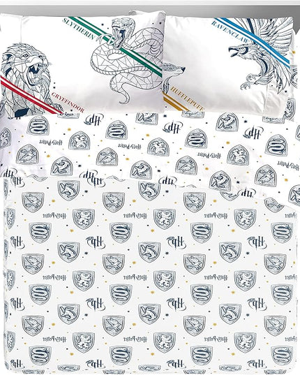 Jay Franco Harry Potter Stand Together 7 Piece Queen Size Bed Set - includes Comforter & Sheet Set - Super Soft Kids Bedding Fade Resistant Microfiber (Official Harry Potter Product) - LeafyLoom