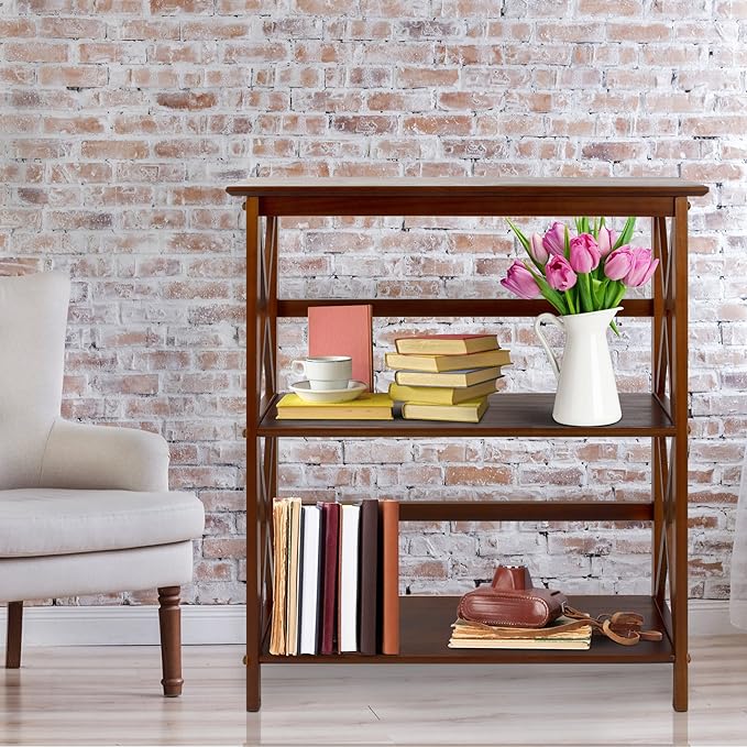 Casual Home Shelf Bookcase - LeafyLoom