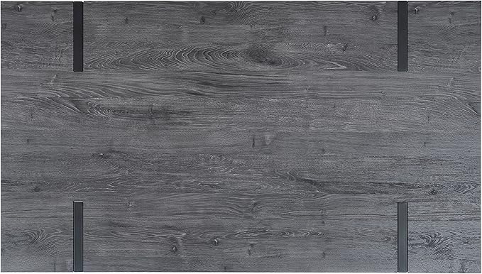 SAFAVIEH Home Collection Alyssa Mid-Century Rustic Industrial Black Oak Dining Room Table DTB7000B, 0 - LeafyLoom
