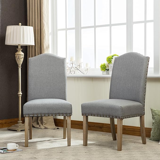 NicBex Haerin-SD-00153-LWJ Dining Chairs, 25"x20"x41", Gray - LeafyLoom