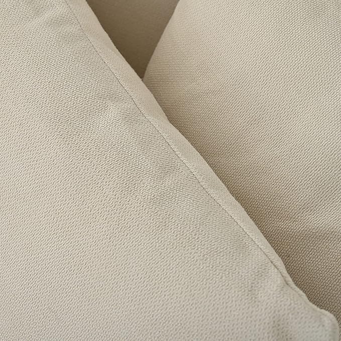 Wider 3 Seater Linen Upholstery Cushions Sofa Couch, Modern Deep Seat Sleeper Daybed Sofa&Couch with 4 Comfortable Pillows Perfect for Home Office Apartment Compact Living Room, 88.5", Grey-346 - LeafyLoom