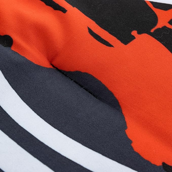 Btargot Colorful Camouflage Graffiti Style Comforter Set, 3 Piece Headphone Hip Hop Boy Line Pattern Bedding Set for Kids Boys Grils Teen, Twin Red - LeafyLoom