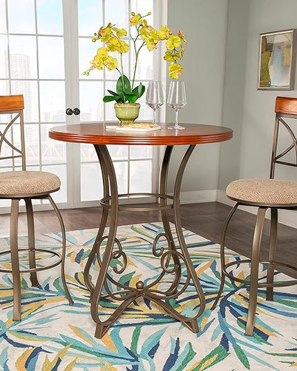 Powell 3-Pc. Hamilton Pub Set, Medium Cherry - LeafyLoom