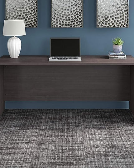 Bush Business Furniture 500 home-office-desks, 72W x 24D, Storm Gray - LeafyLoom