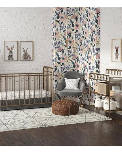 Little Seeds Monarch Hill Ivy Metal Changing Table, Gold - LeafyLoom