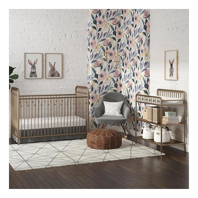 Little Seeds Monarch Hill Ivy Metal Changing Table, Gold - LeafyLoom
