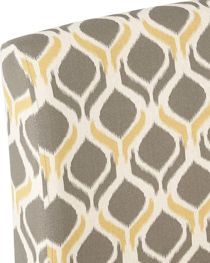 Christopher Knight Home Kassi Fabric Dining Chair, Yellow / Gray - LeafyLoom