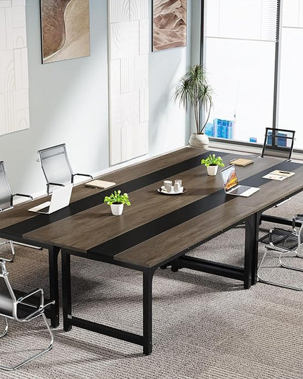 63 Inch Large Executive Office Desk, Simple Computer Workstation with 31.5 inch Extra Wide Desktop for Home Office - LeafyLoom
