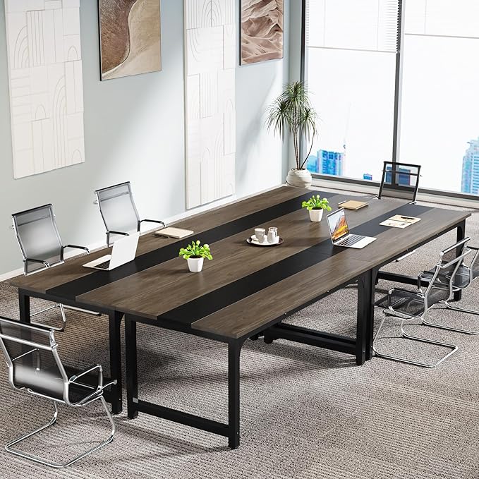 63 Inch Large Executive Office Desk, Simple Computer Workstation with 31.5 inch Extra Wide Desktop for Home Office - LeafyLoom