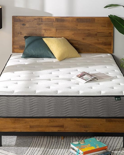 ZINUS 10 Inch Support Plus Pocket Spring Hybrid Mattress, Full, Strong Coils for Durable Support, Pocket Innersprings for Motion Isolation, Mattress in A Box - LeafyLoom