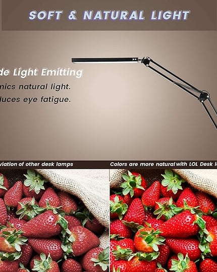 weishan manicure light for table nail lamp for desk, lampara para mesa de uñas profesional, Swing Arm LED Bar USB lights - LeafyLoom