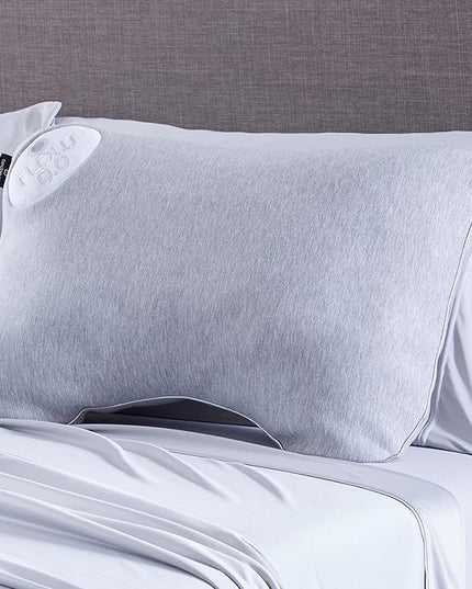 Bedgear Flow Cuddle Curve Pillow - Size 0.0 - Breathable Side Sleeper Pillow - Soft Bed Pillow - Hypoallergenic and Removable Cover - 20" W x 26" L x 4.75" H - LeafyLoom