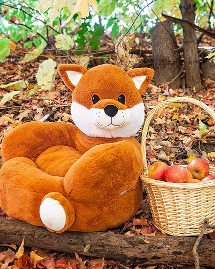 Trend Lab Fox Toddler Chair Plush Character Kids Chair Comfy Furniture Pillow Chair for Boys and Girls, 21 x 19 x 19 inches - LeafyLoom
