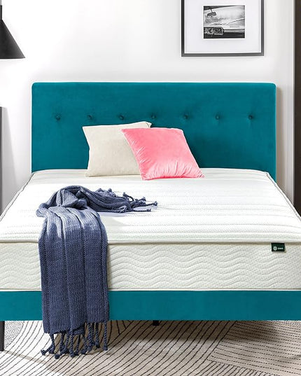ZINUS 10 Inch Foam and Spring Mattress, Full, CertiPUR-US Certified Foams, Mattress in A Box, White - LeafyLoom