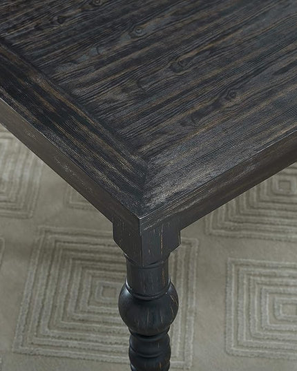 Roundhill Furniture Leviton Urban Style Counter Height Dining Set: Table and 6 Chairs, Grey - LeafyLoom