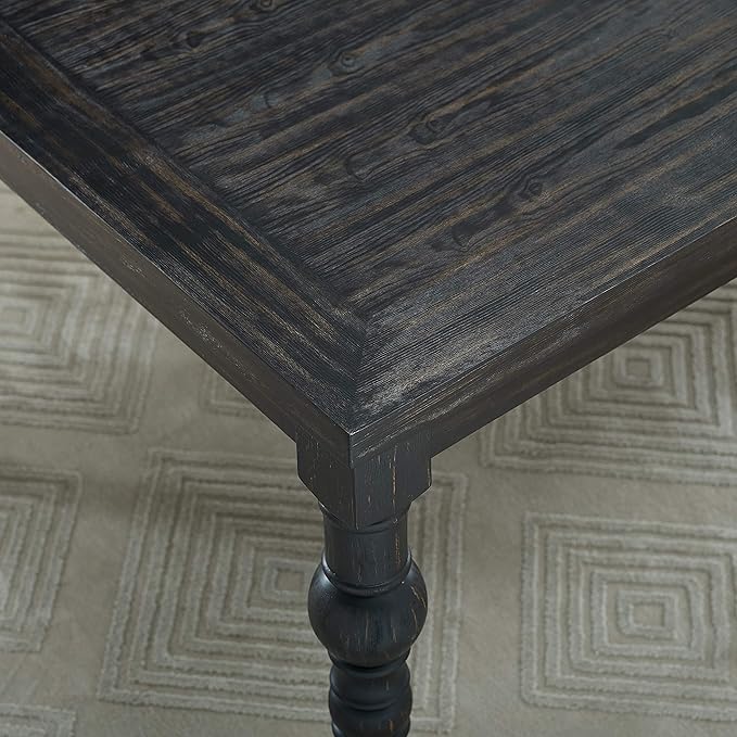 Roundhill Furniture Leviton Urban Style Counter Height Dining Set: Table and 6 Chairs, Grey - LeafyLoom