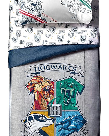 Jay Franco Harry Potter Stand Together 7 Piece Full Size Bed Set - includes Comforter & Sheet Set - Super Soft Kids Bedding Fade Resistant Microfiber (Official Harry Potter Product) - LeafyLoom