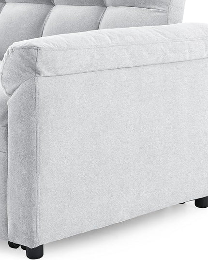 Large 2 Seater Sofa&Couch Loveseat W/Pull Out Sleeper Couch Bed and Pillows,3 in 1 Reclining Backrest Love Seat Convertible Twin XL Size Sleeper&Sofabed for Home Apartment Office Living Room - LeafyLoom