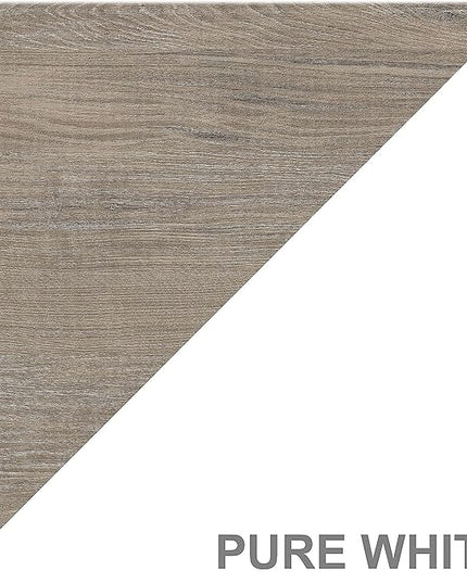 Bush Furniture Salinas L-Shaped Desk with Storage | Study Table with Drawers & Cabinets | Home Office Computer Desk in Pure White and Shiplap Gray - LeafyLoom