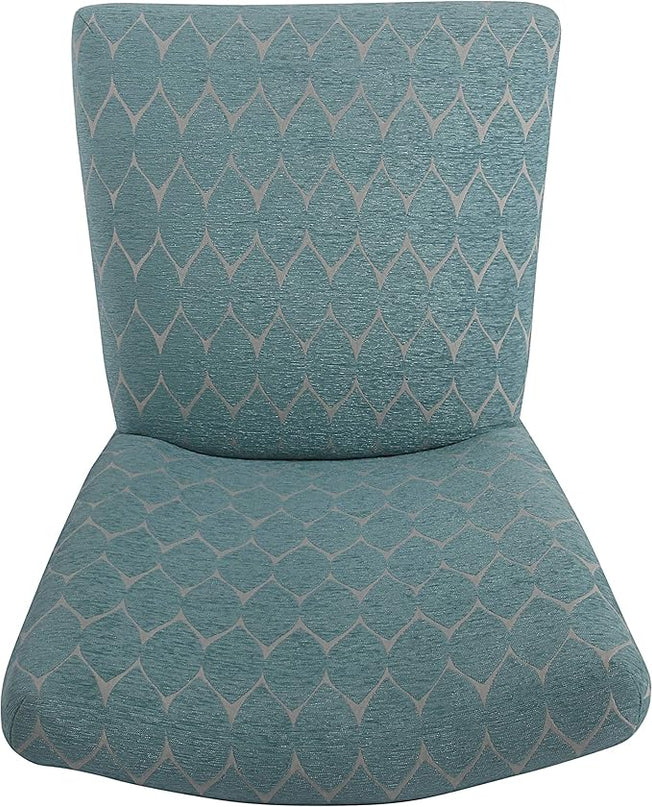 HomePop Parsons Classic Upholstered Accent Dining Chair, Teal (Set of 2) - LeafyLoom